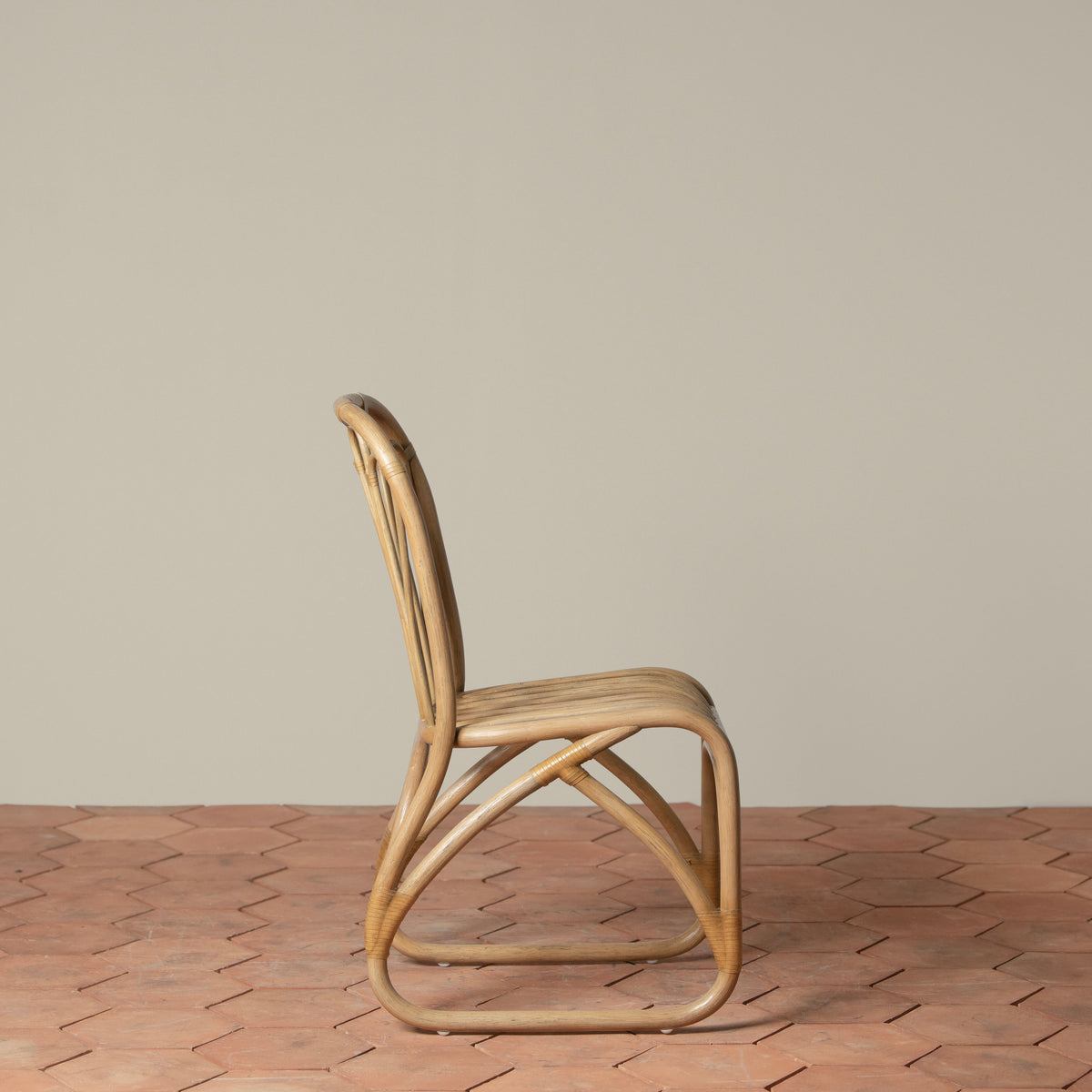 bastide rattan dining chair side 