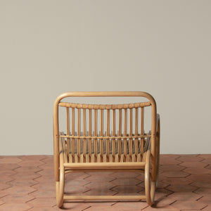 loup rattan lounge chair back