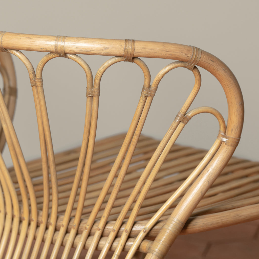 coste rattan lounge chair detail