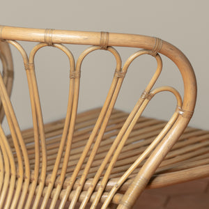 coste rattan lounge chair detail