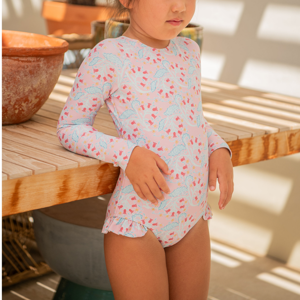 Girls Bluebells Rashguard One Piece