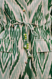 Green Silk Ikat Jacket