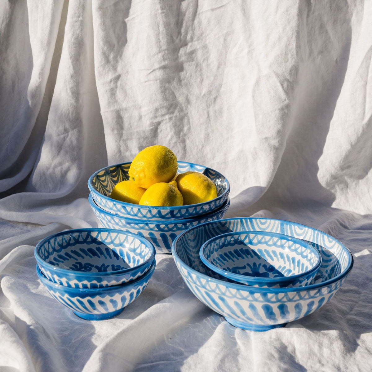 Medium Bowl With Hand Painted Designs