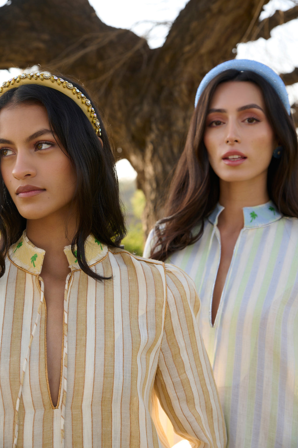 Silver Palm Caftan