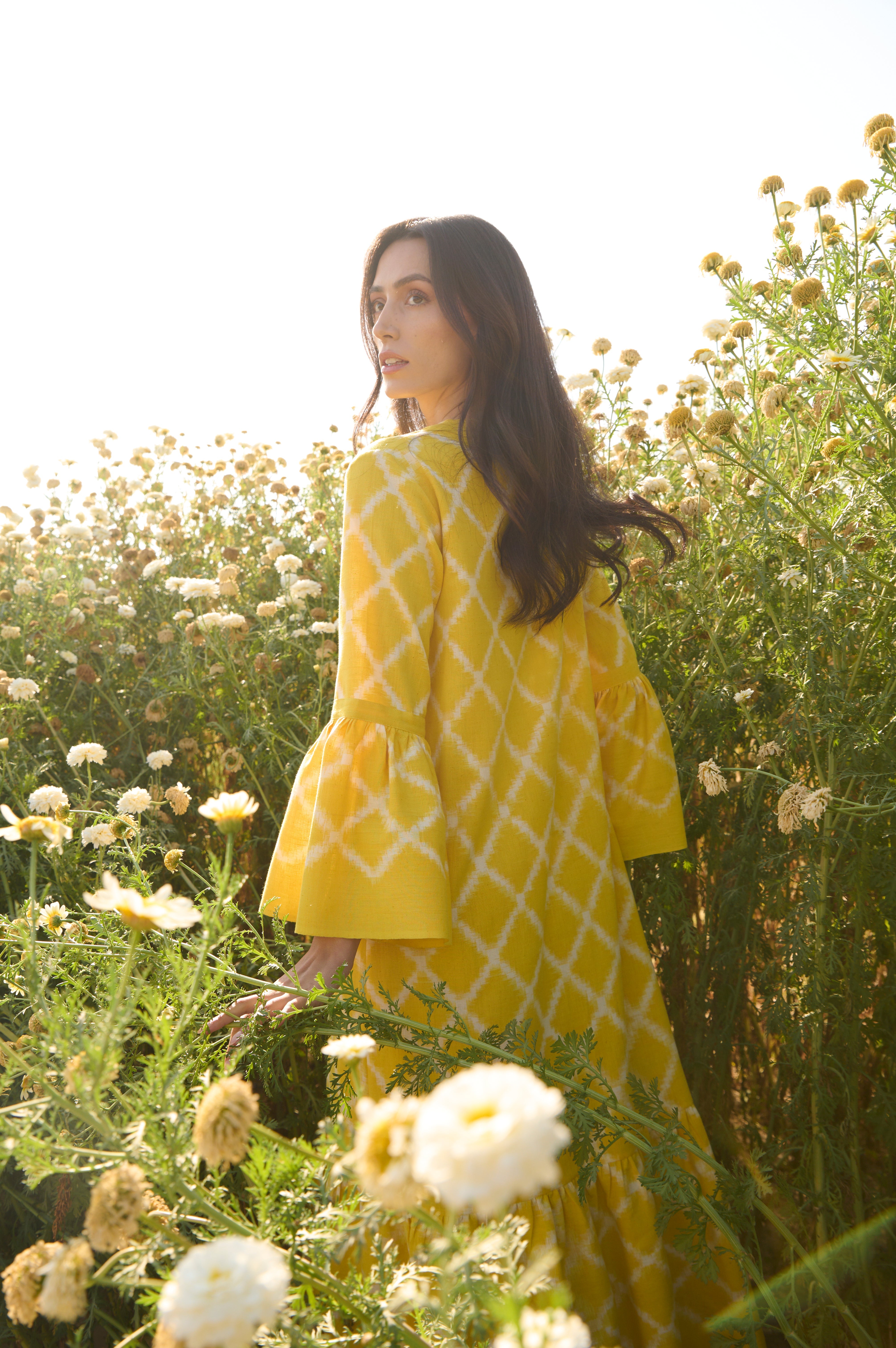 Yellow Rhombus Dress | Over The Moon