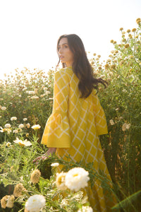 Yellow Rhombus Dress