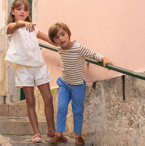 Boys Lagoon Blue Corduroy Pants