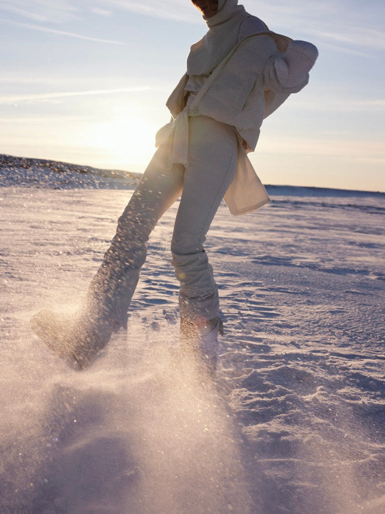 Aurora Ski Jacket in Off White