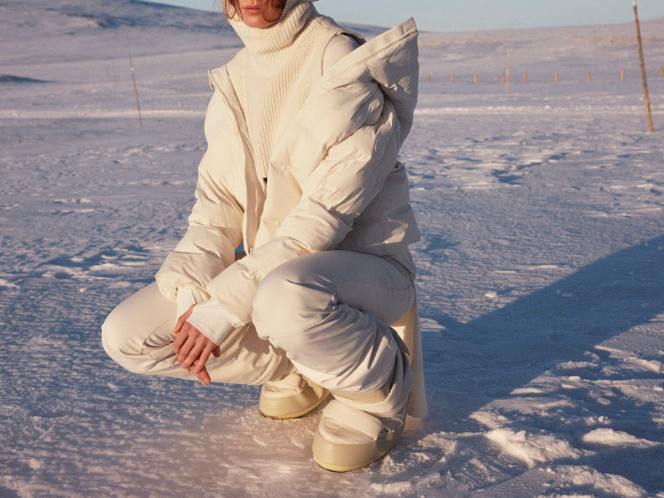 Aurora Ski Jacket in Off White