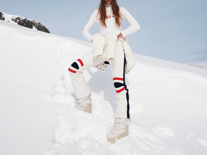 Solo Ski Pant in Off White
