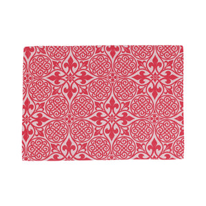 Damask Placemats in Red, Set of 4
