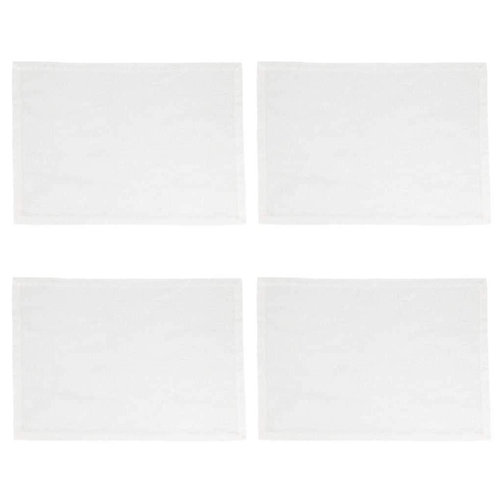 Damask Placemats, Set of 4