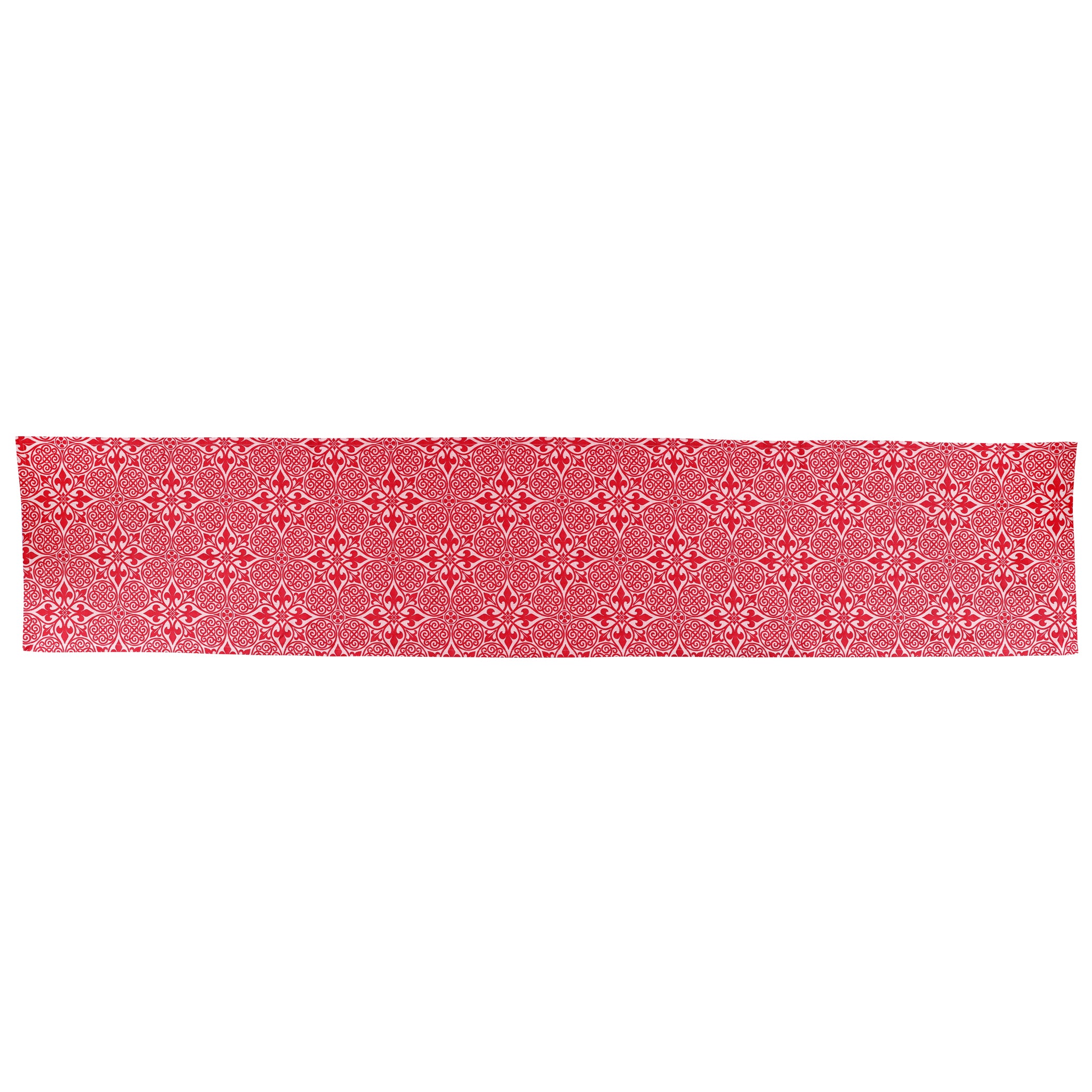 Damask Runner in Red