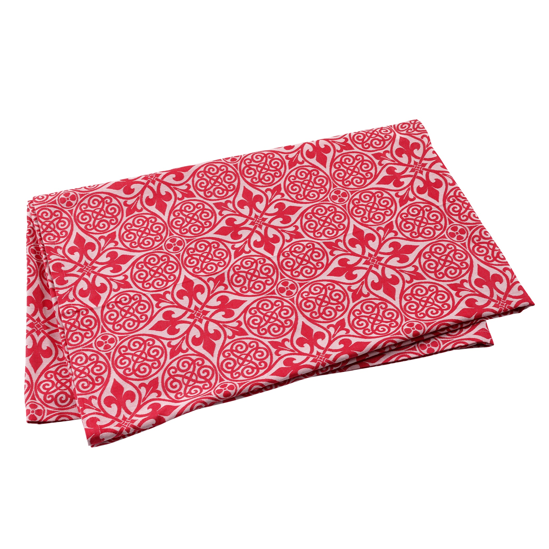 Damask Tablecloth in Red