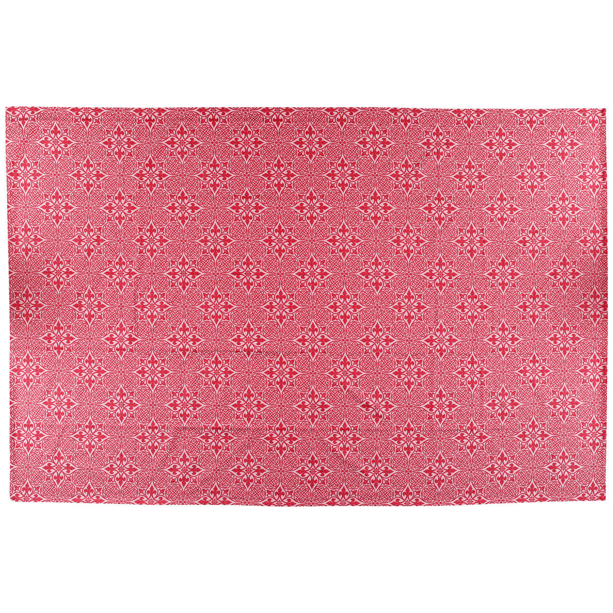 Damask Tablecloth in Red