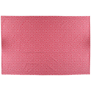 Damask Tablecloth in Red