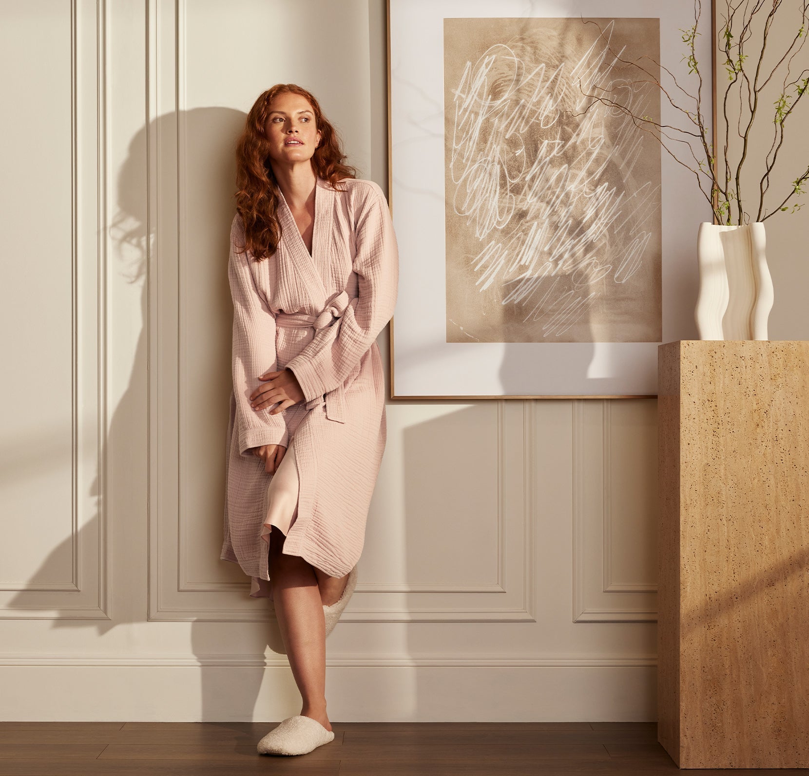 Dream Robe in Dusty Rose