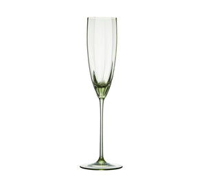 Kim Seybert, Inc.Luna Flute in Green, Set of 4Glassware