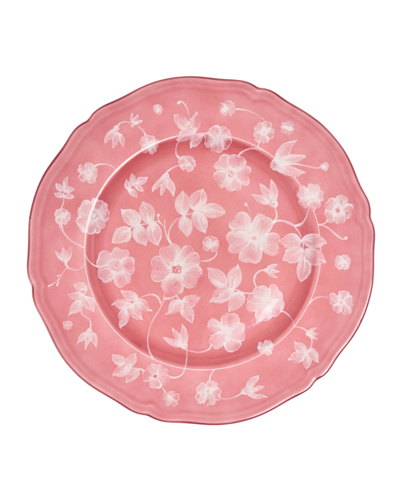 Ginori x Cabana Floral Charge Plate in Pink
