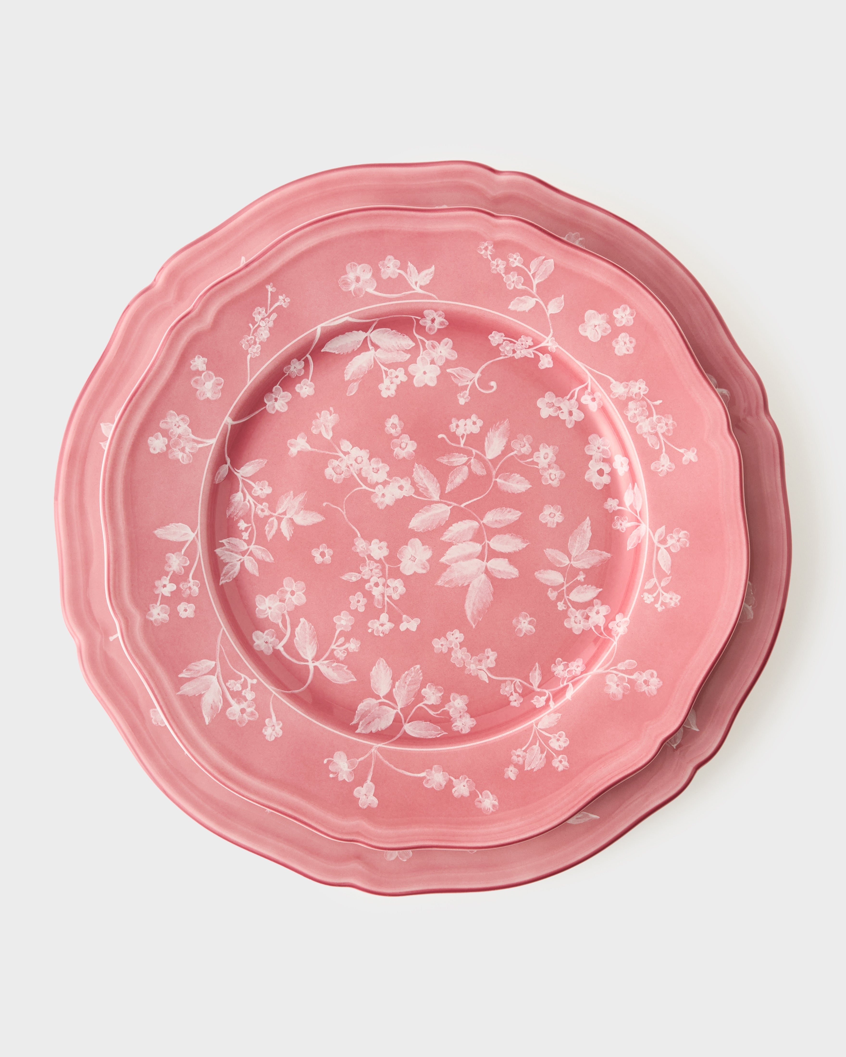 Ginori x Cabana Floral Dinner Plate in Pink | Over The Moon