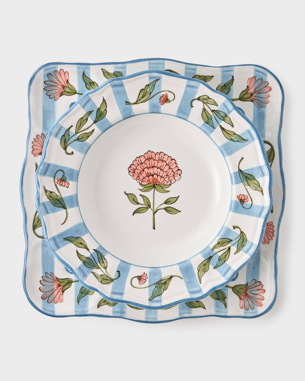 DESTREE x Cabana Soup Plate in Light Blue