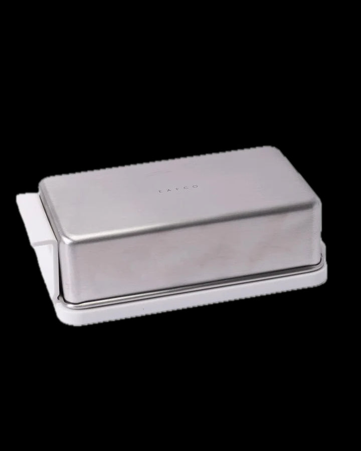 EAtCo Butter Tray in Stainless & Resin
