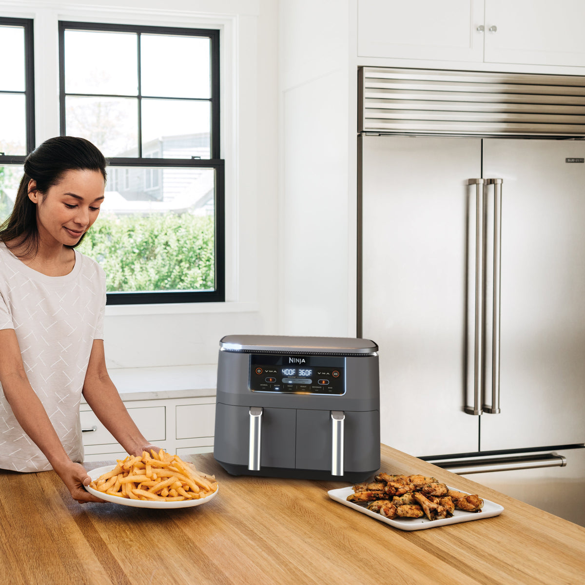 Foodi 6-in-1 8qt Two Basket Air Fryer with DualZone Technology
