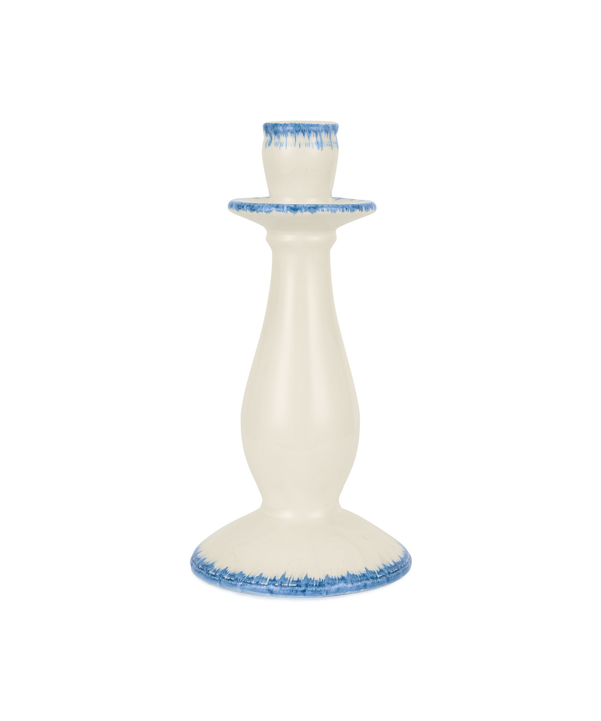 Rebecca Udall Daisy Candlestick, Denim, White Background