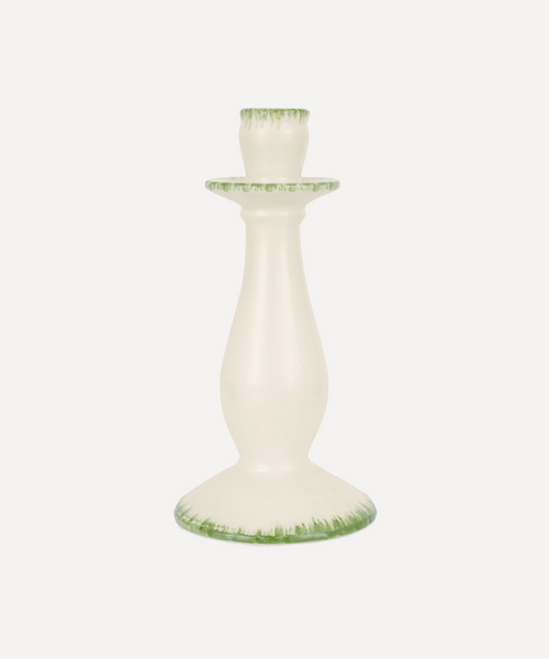 Daisy Candlestick in Leaf Green