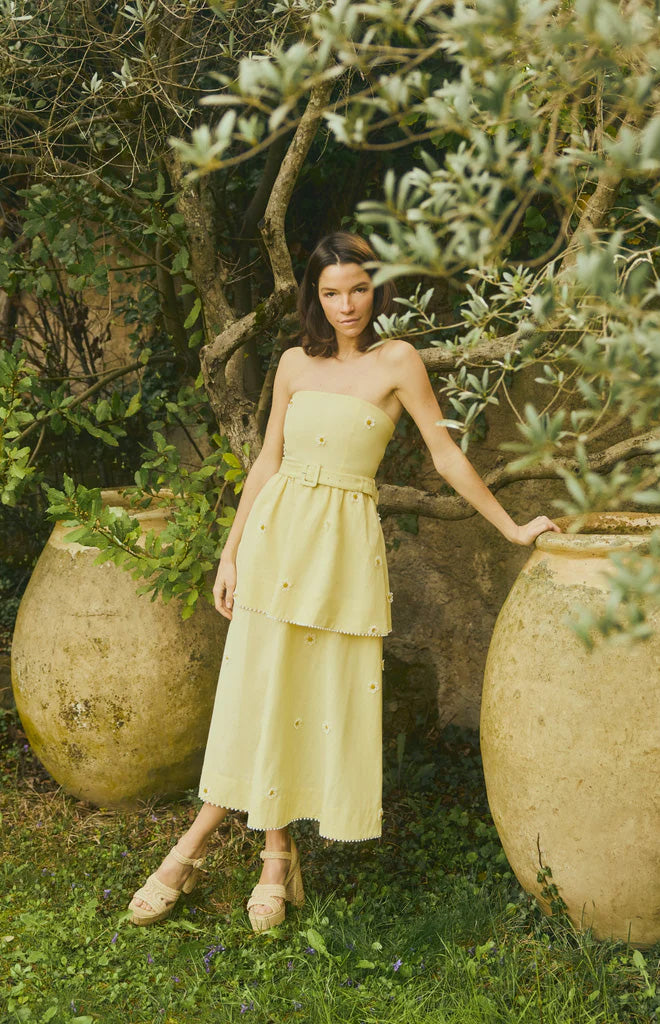 Daisy Dress in Soft Butter Yellow