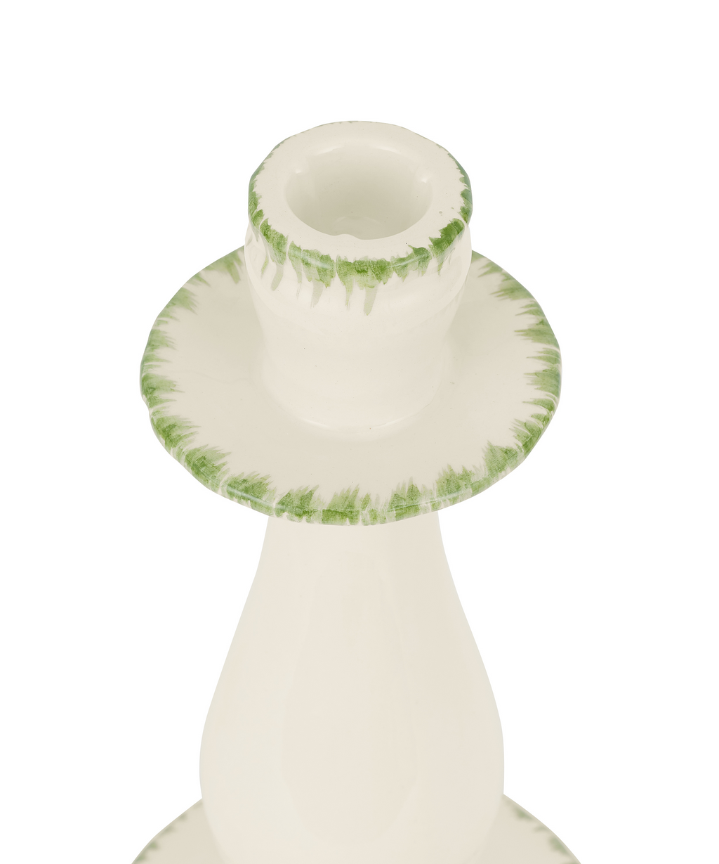 Rebecca Udall Daisy Candlestick, Leaf Green, Cut Out Detail