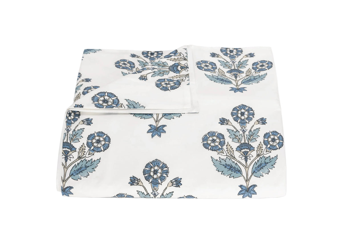 Dalila Duvet Cover in Mineral Blue