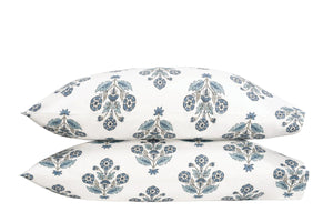 Dalila Pillowcase - Pair in Mineral Blue