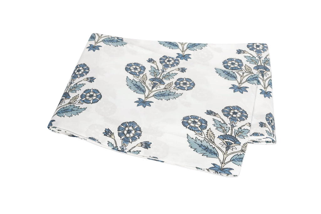 Dalila Flat Sheet in Mineral Blue