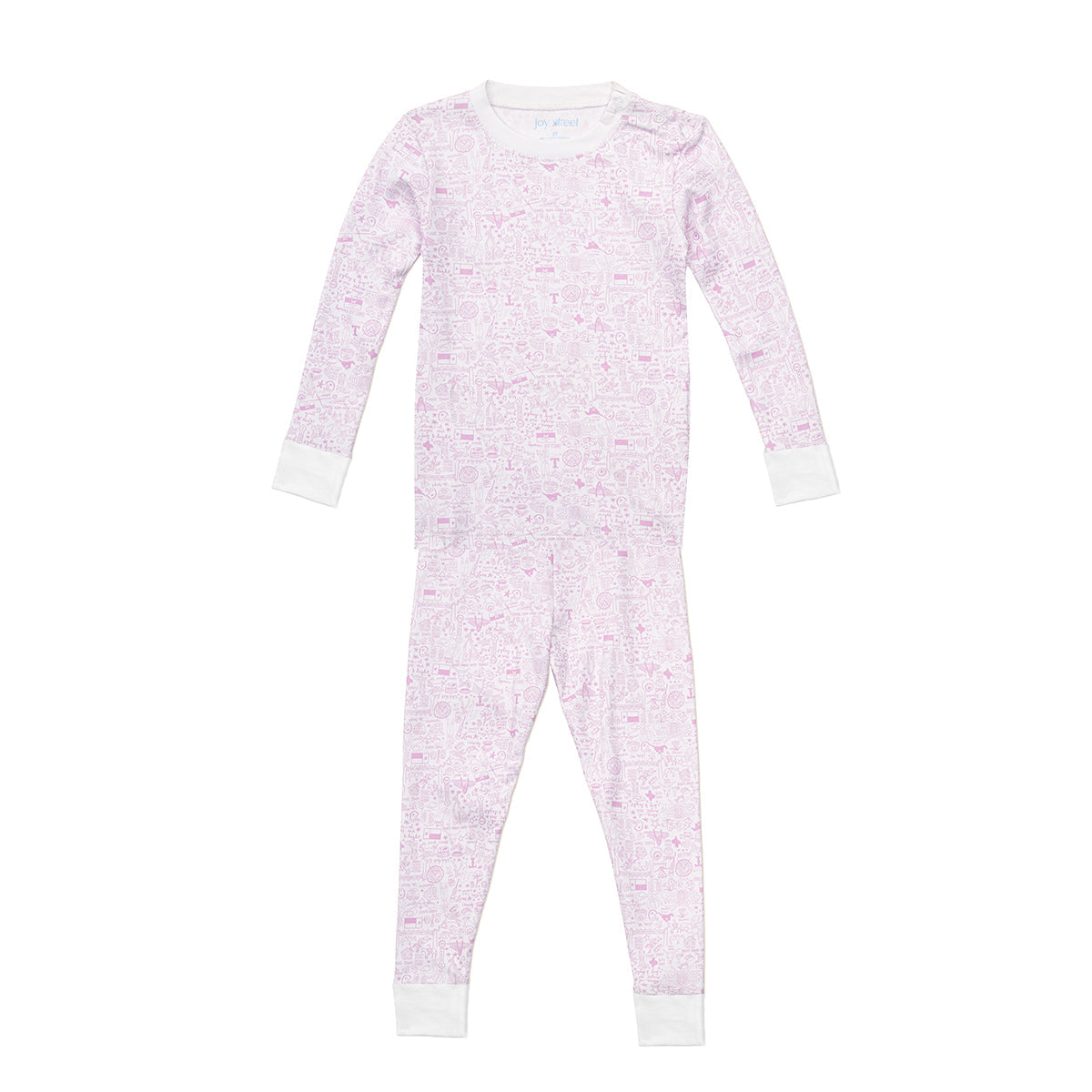 Joy Street Kids Dallas Fort_Worth Pink Two Piece Pajamas