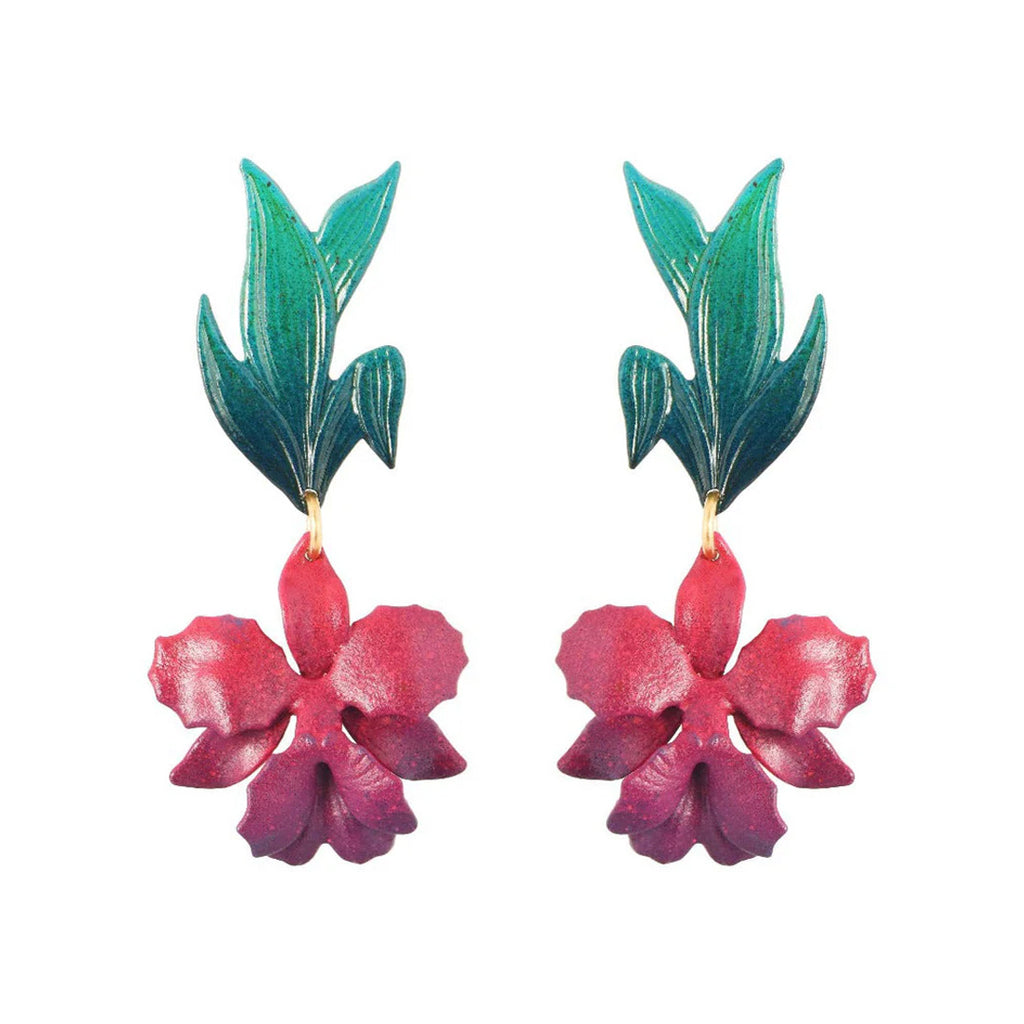 Laelia Orchid Earrings