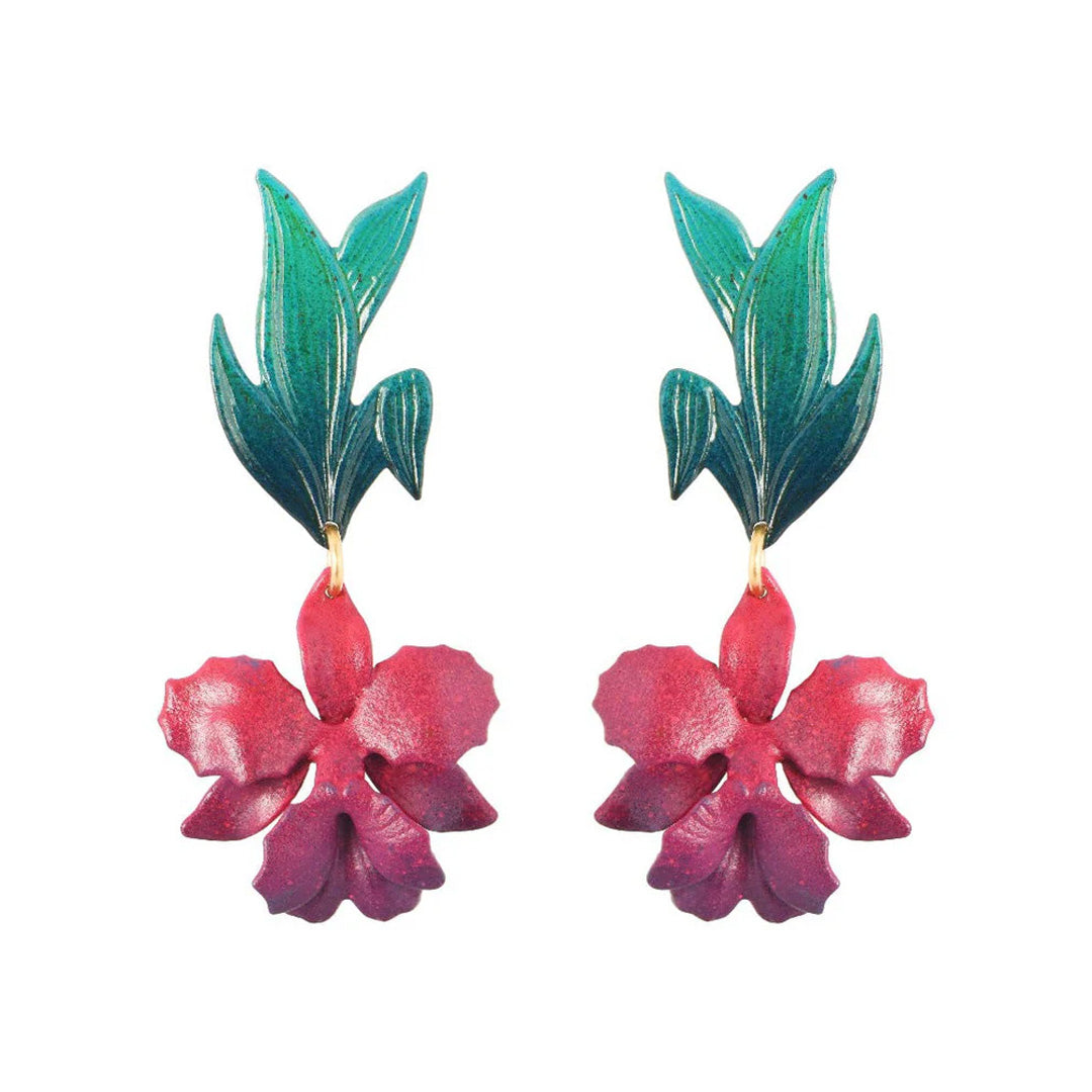 Laelia Orchid Earrings