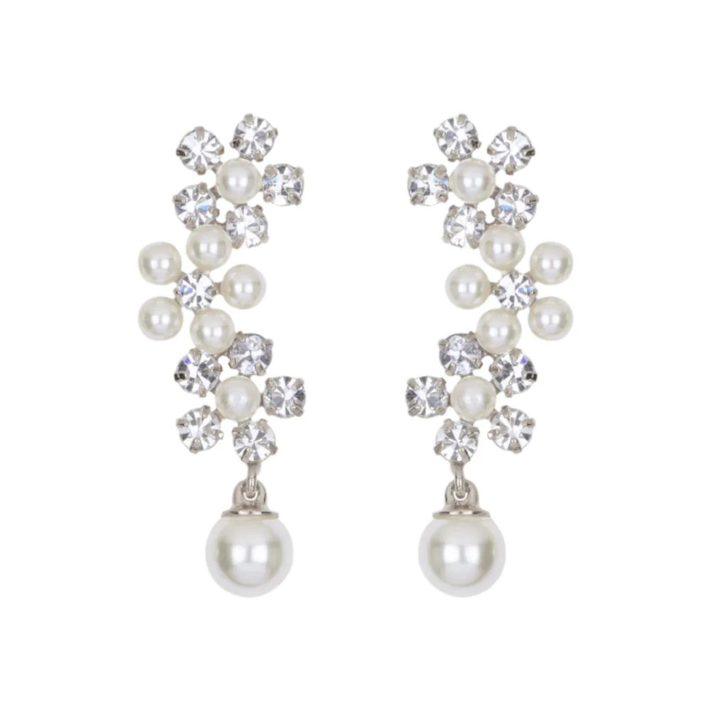 Zaya Earrings in Crystal