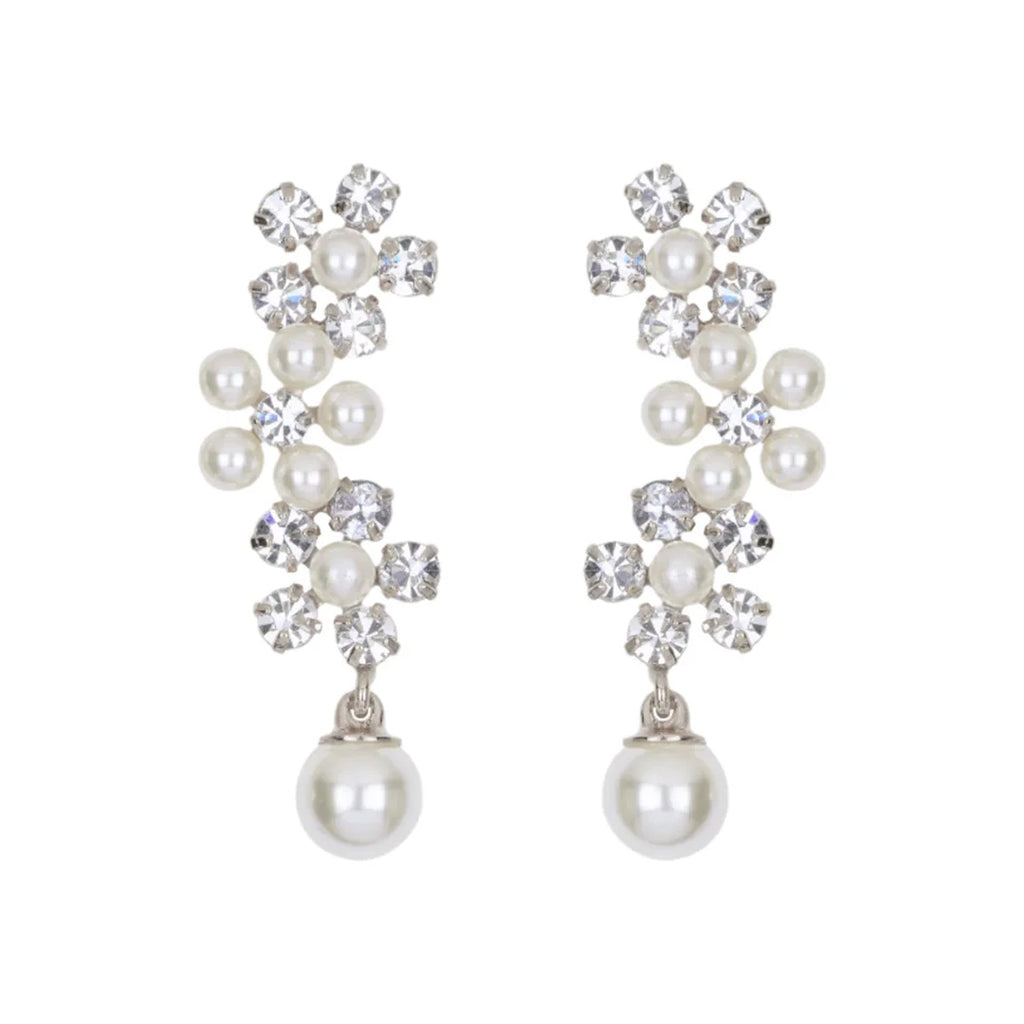 Zaya Earrings in Crystal