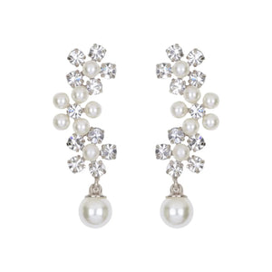 Zaya Earrings in Crystal