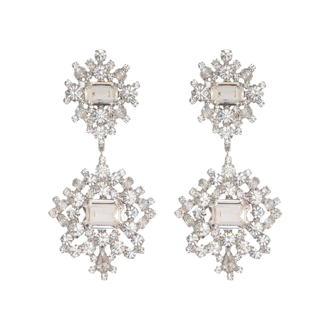 Angelica Earrings in Crystal