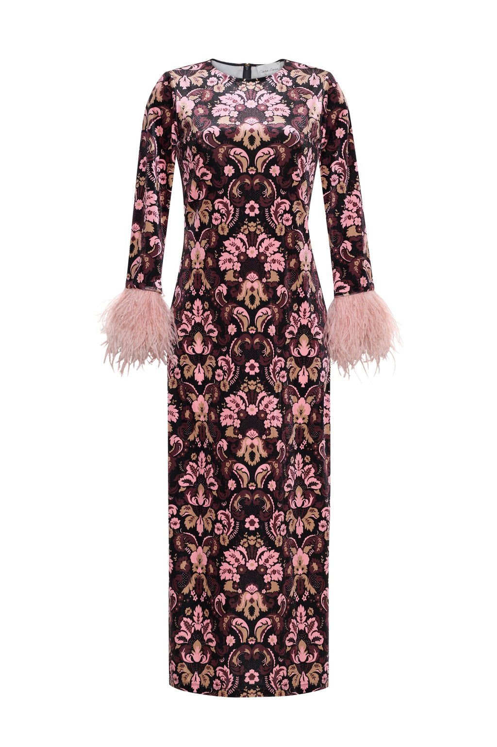 Danya Dress in Damask Black