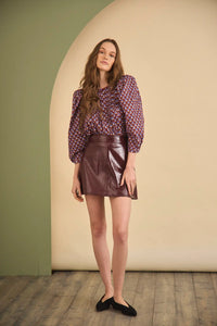 Daphne Top in Autumn Fleur Fig