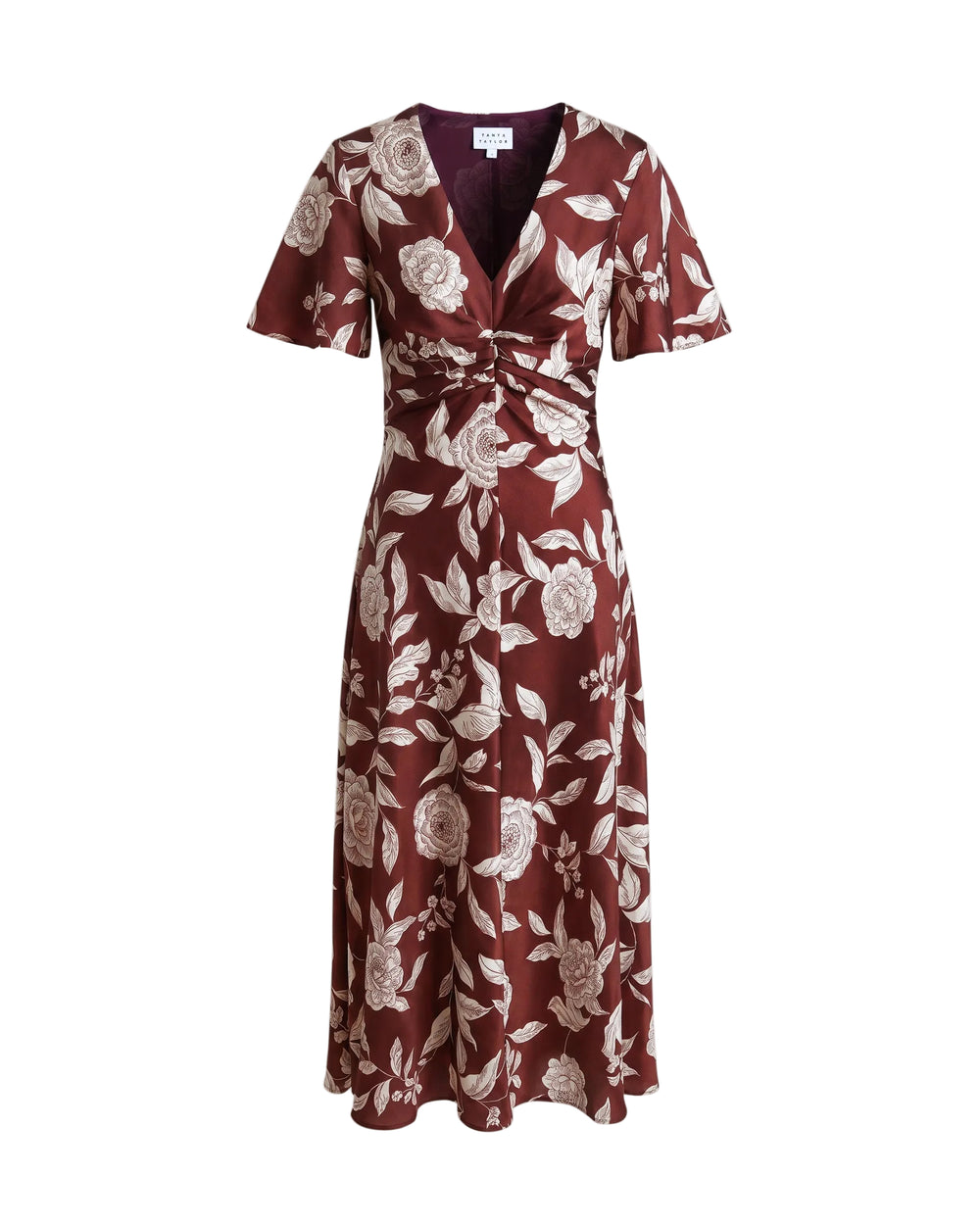 Daphne Dress in Deep Redwood Multi