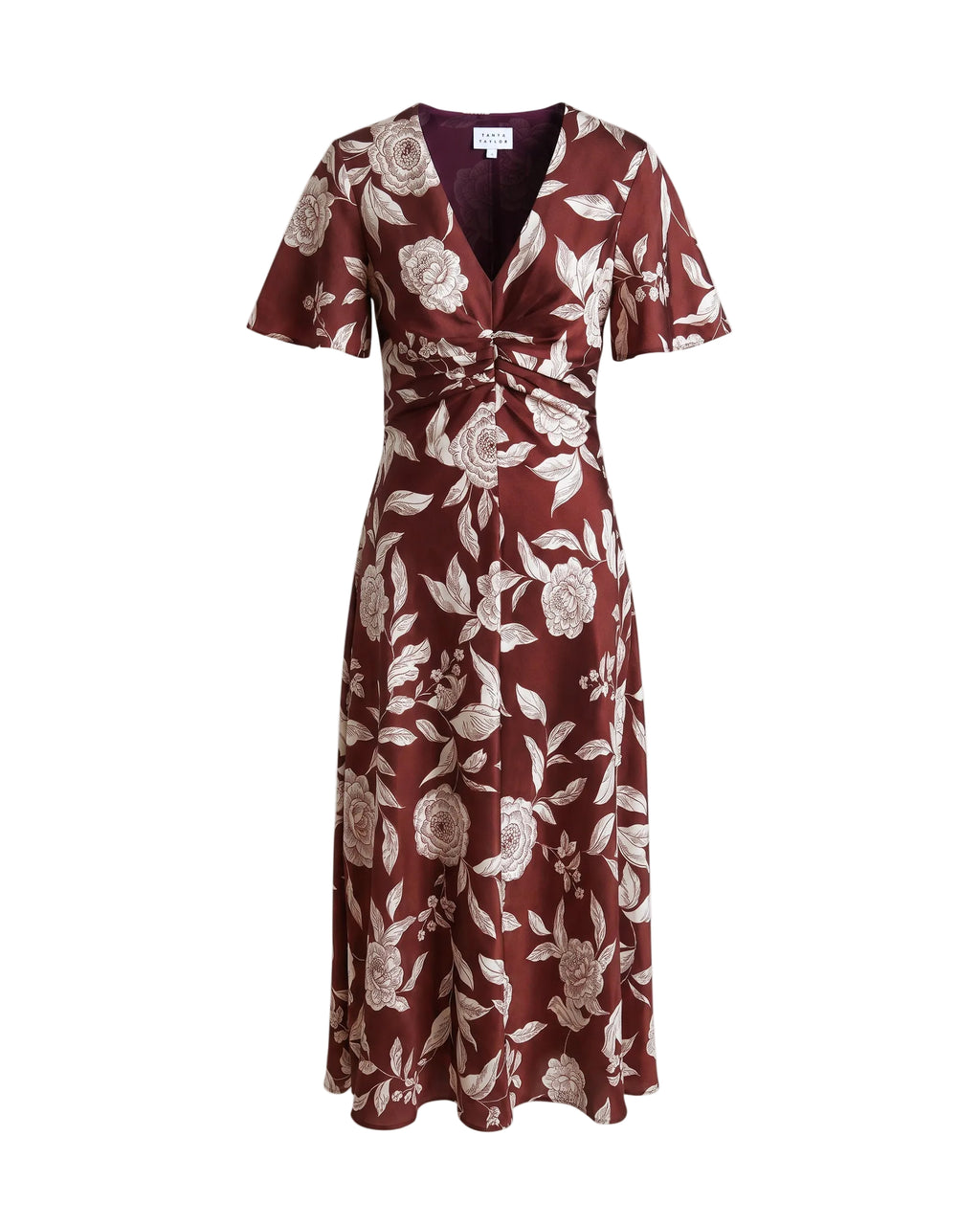 Daphne Dress in Deep Redwood Multi