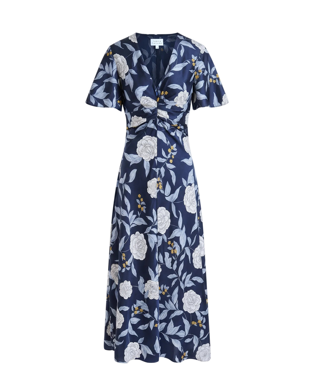 Daphne Dress in Maritime Blue Multi Floral