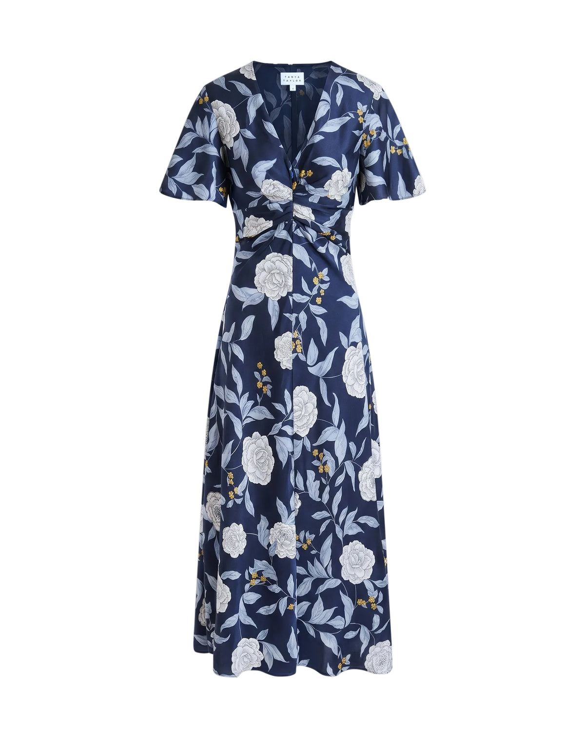 Daphne Dress in Maritime Blue Multi Floral