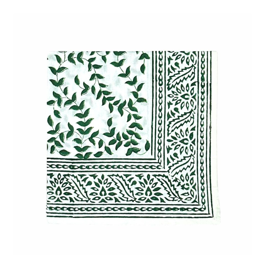 Dark Green Napkin  Leaves Napkin Christmas Napkin