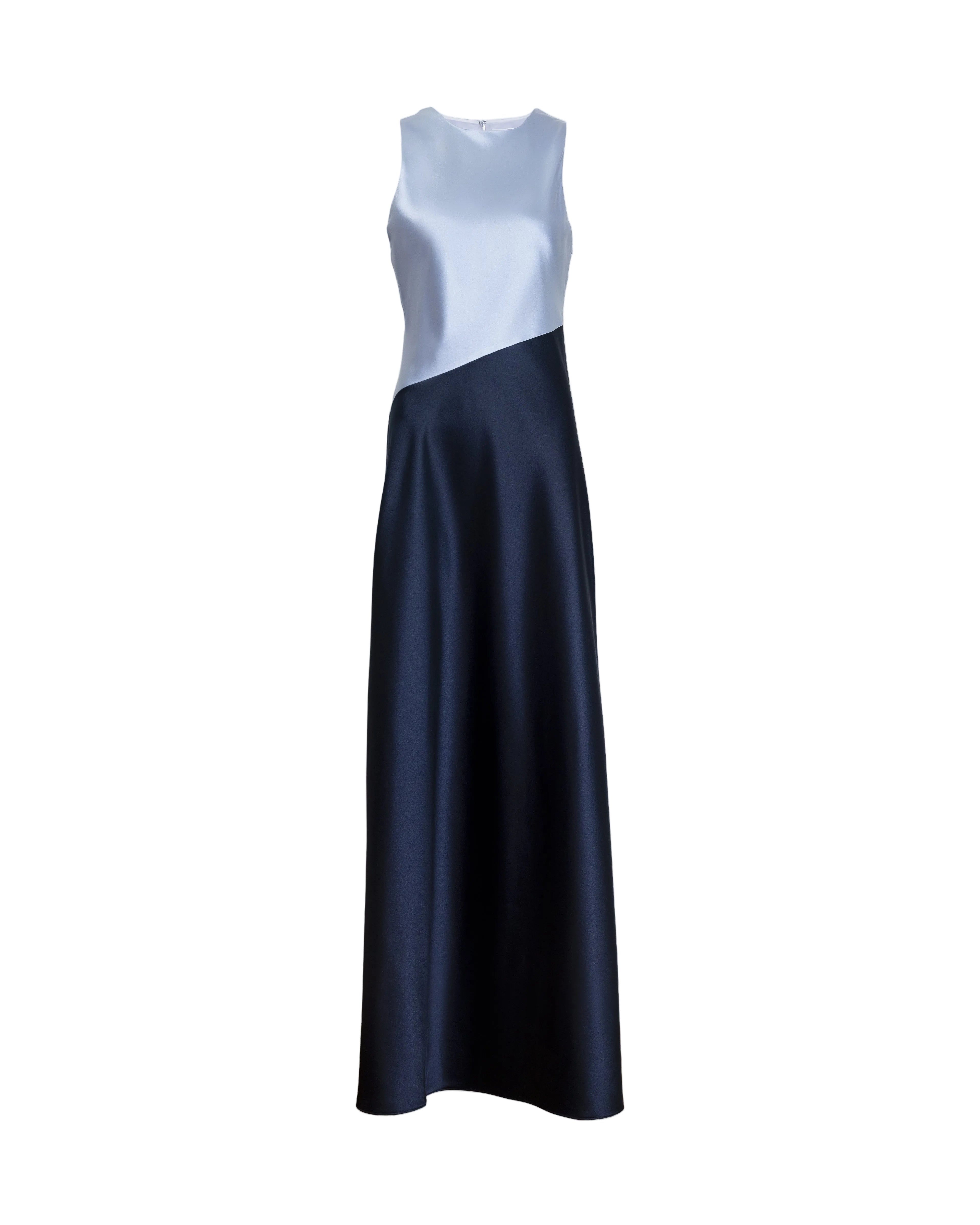 Dasha Dress in Powder Blue & Anthracite