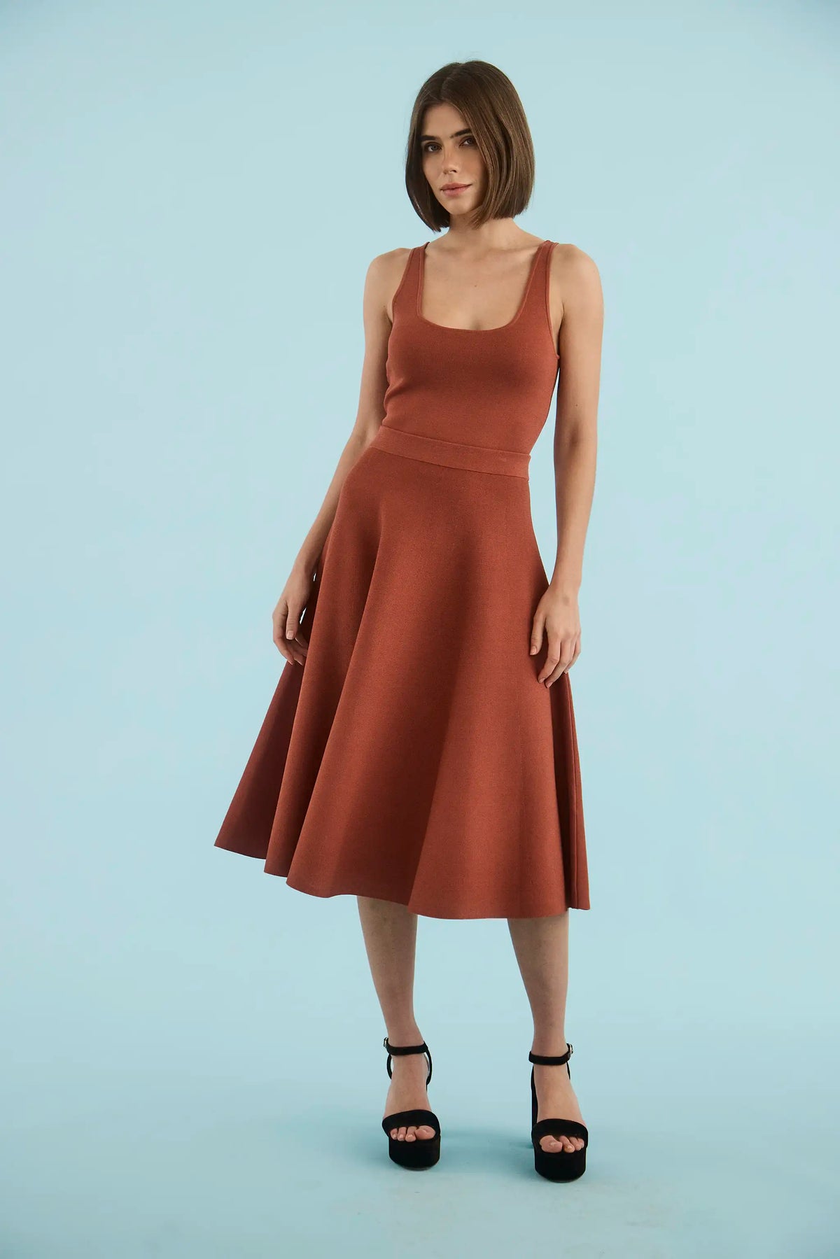 The Davis Cami paired with matching Joan Skirt.